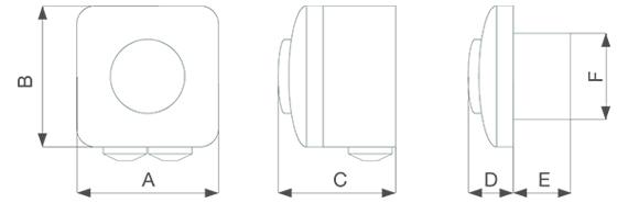 Abmasse POT-R Potentiometer Vortice